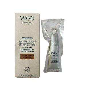 New Shiseido Waso Koshirice Tinted Spot Treatment No. Golden Ginger 0.33 oz